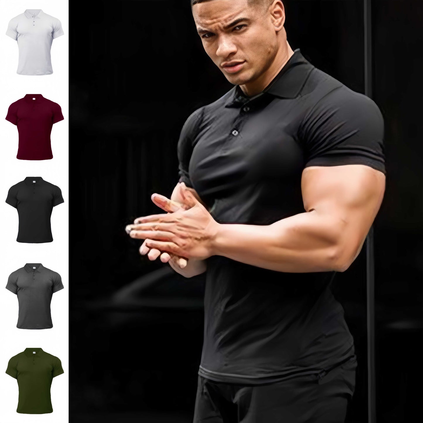 Polo Shirt Short-sleeved Tops Men's