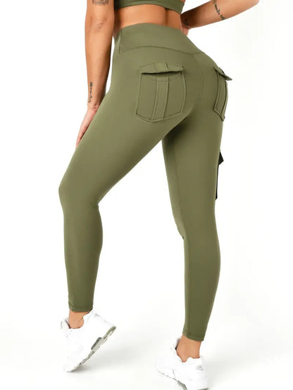 Leggings cargo con ajuste de bolsillo