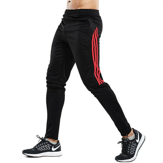 Pantalones deportivos con cremallera para gimnasio y fitness para hombre: joggers para culturismo