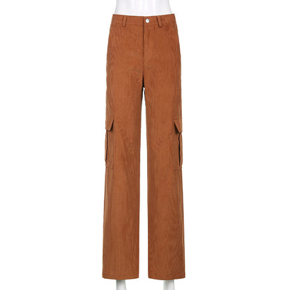 Women Big Pockets Cargo Pants Y2K Retro Style