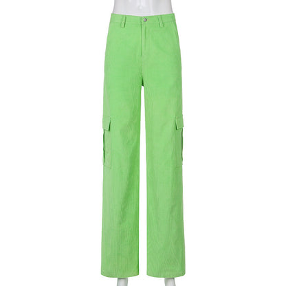 Women Big Pockets Cargo Pants Y2K Retro Style