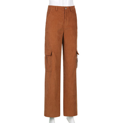 Women Big Pockets Cargo Pants Y2K Retro Style