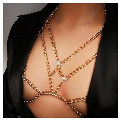 Hollow Metal Chain Body Chain Vest