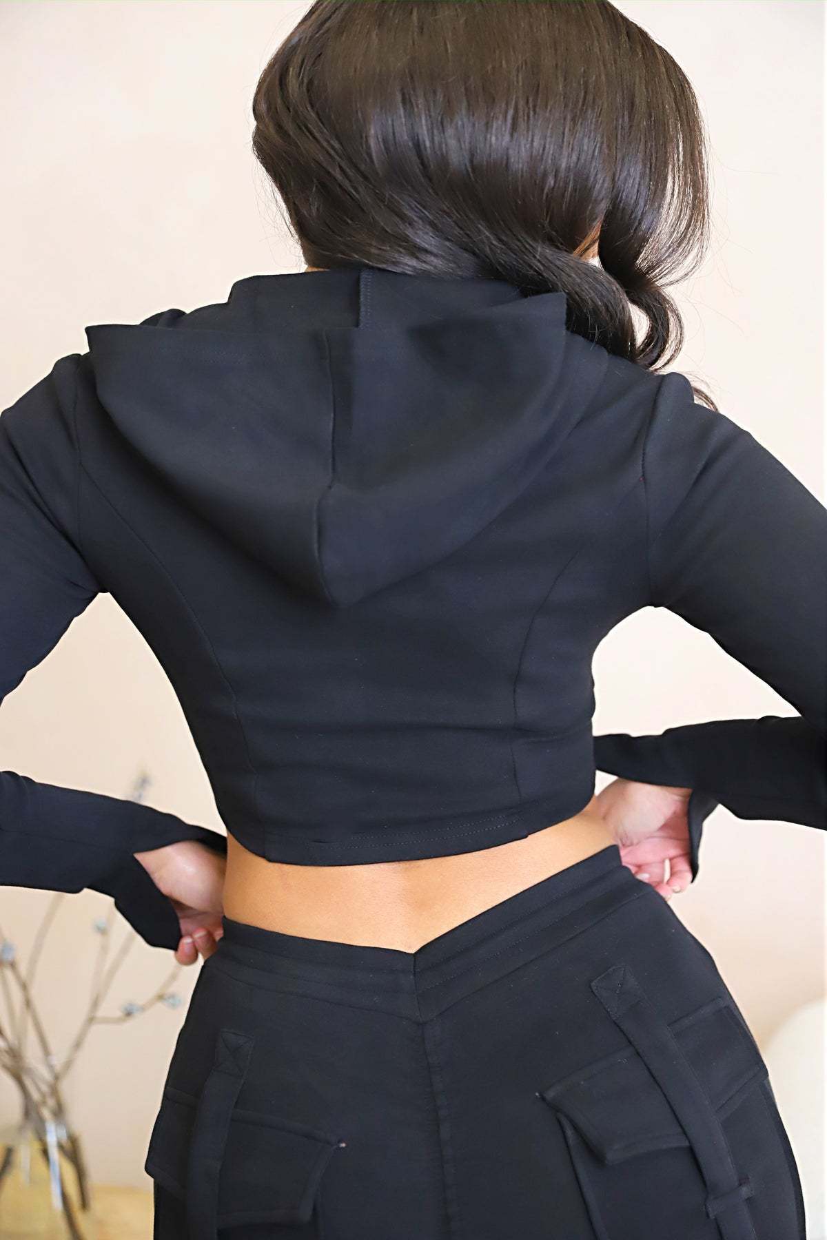 Cargo Pants With Pockets High Waist Drawstring Wide Leg