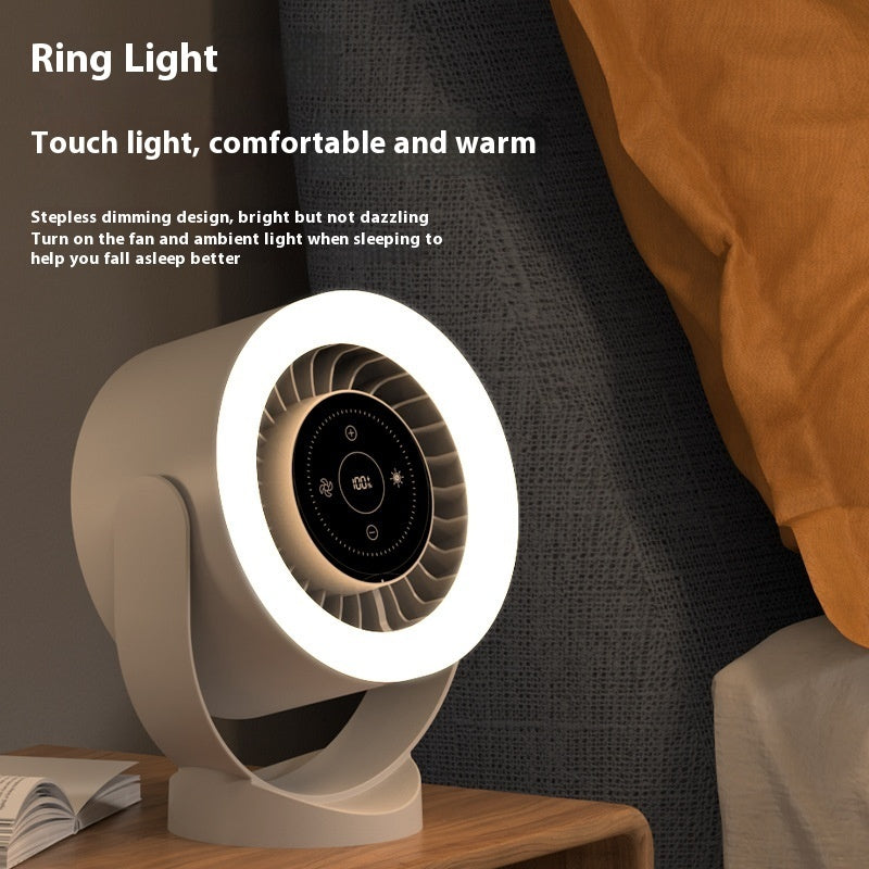 Desktop Adjustable Fan Light Rechargeable Wall Mount