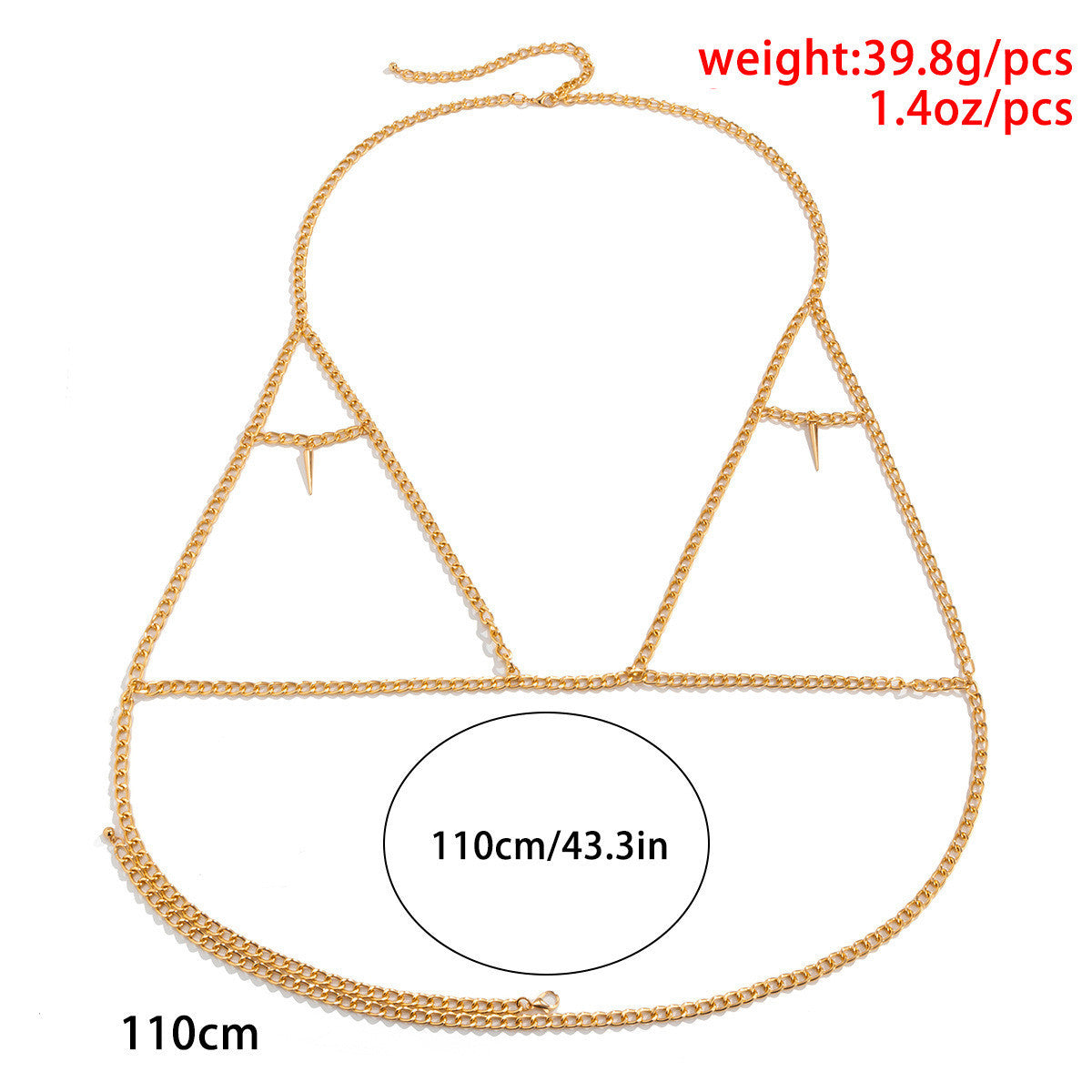 Nightclub Metal Chain Set Body Chain