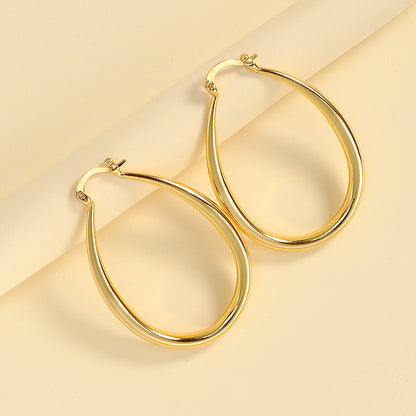 Geometric oval earrings earrings earrings