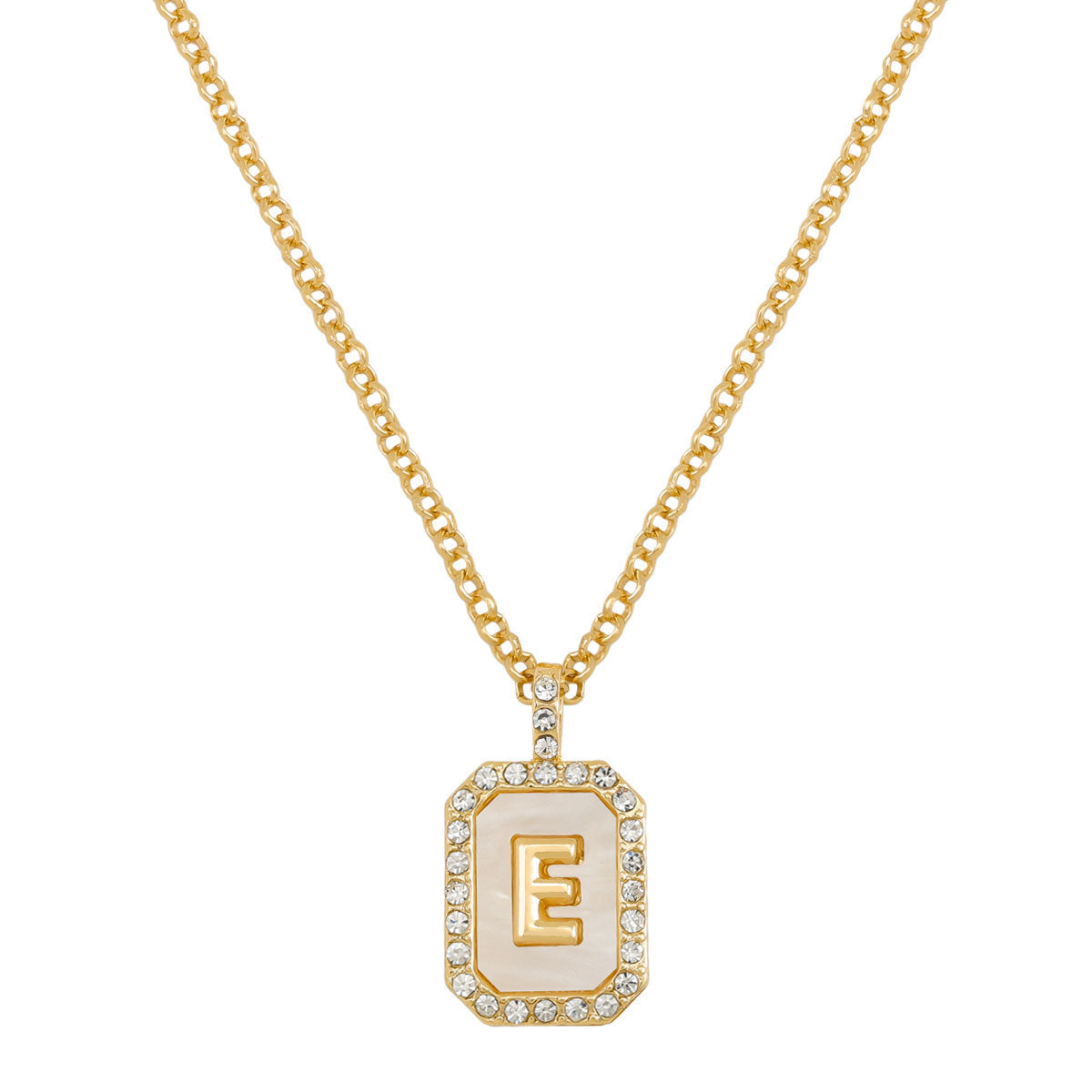 English Letter Fashion Commuter Diamond Necklace