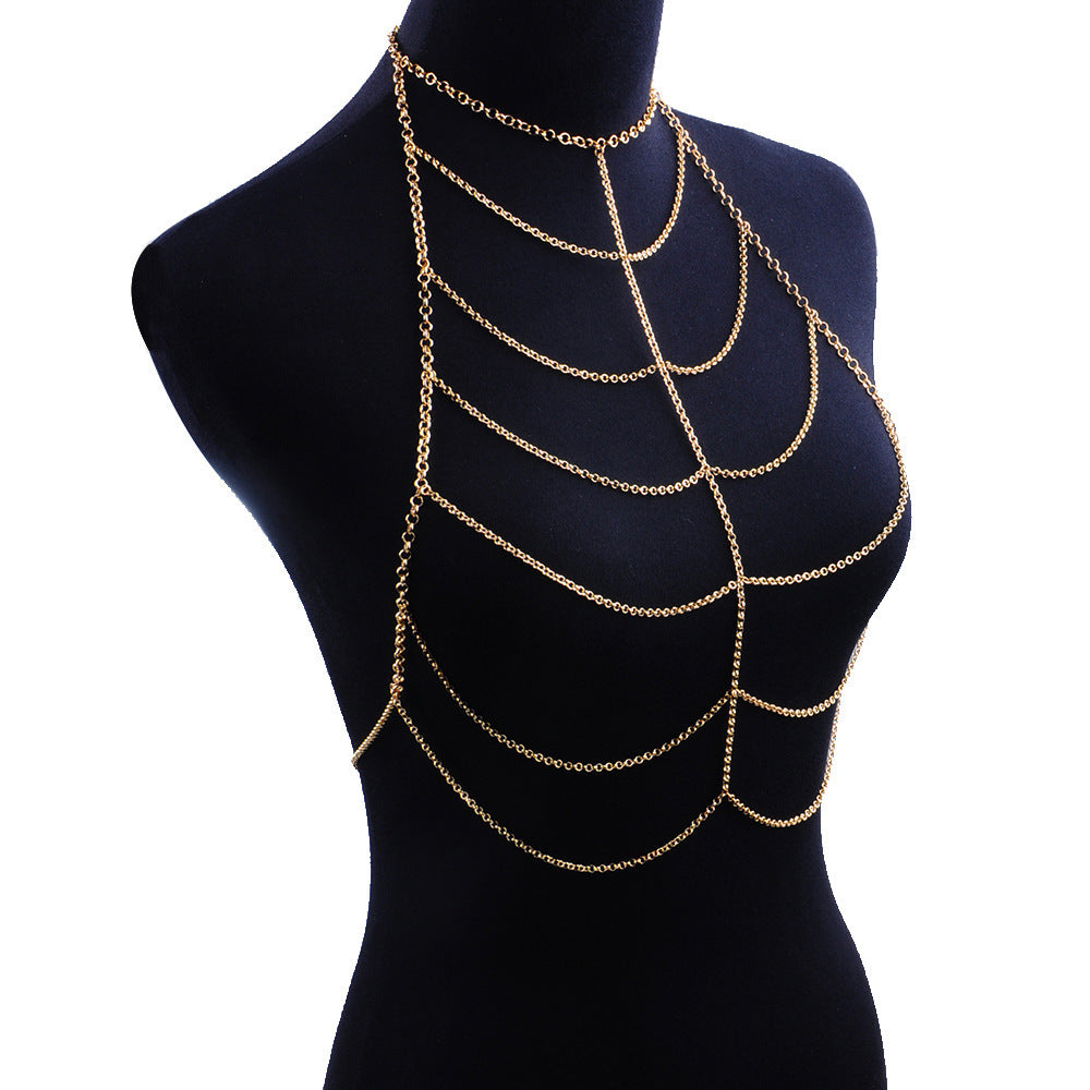 Hipster Bikini Body Chain Chest Chain