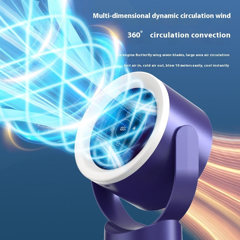 Desktop Adjustable Fan Light Rechargeable Wall Mount