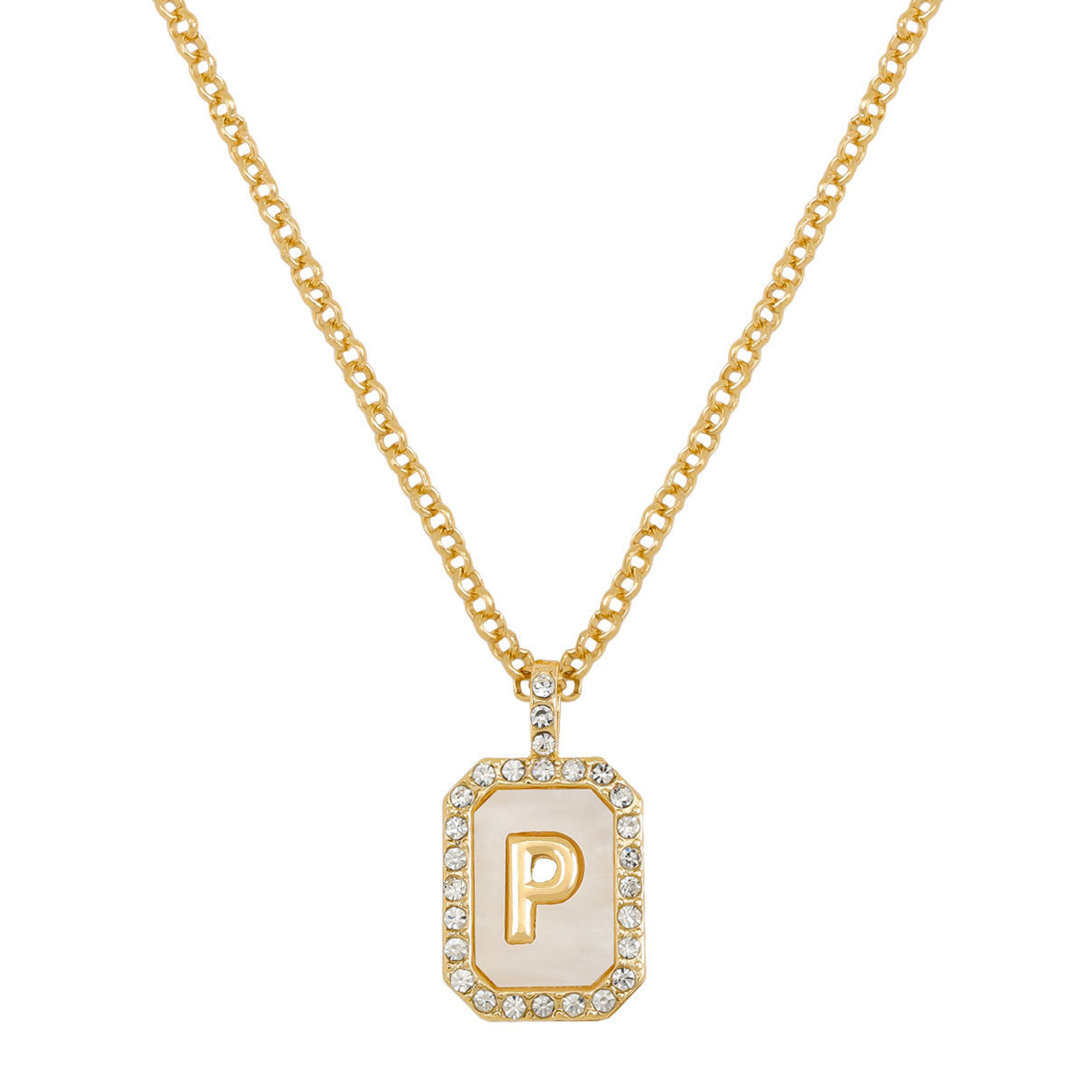 English Letter Fashion Commuter Diamond Necklace