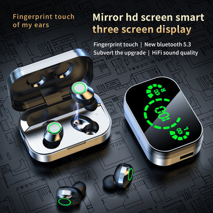 YD03 Wireless Bluetooth Smart Digital Display EARPHONES