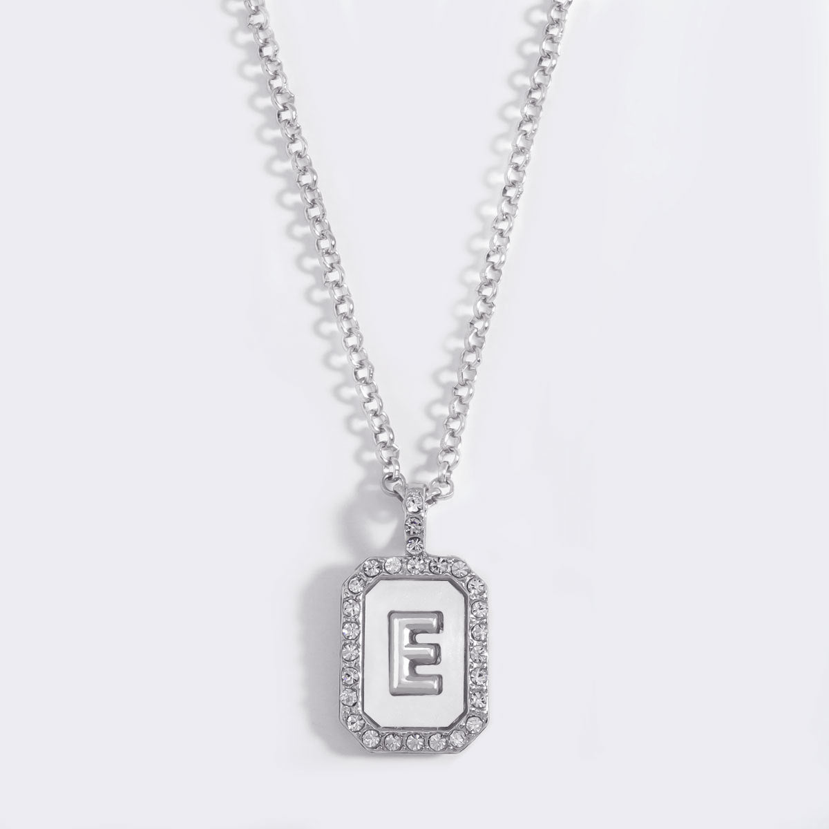 English Letter Fashion Commuter Diamond Necklace