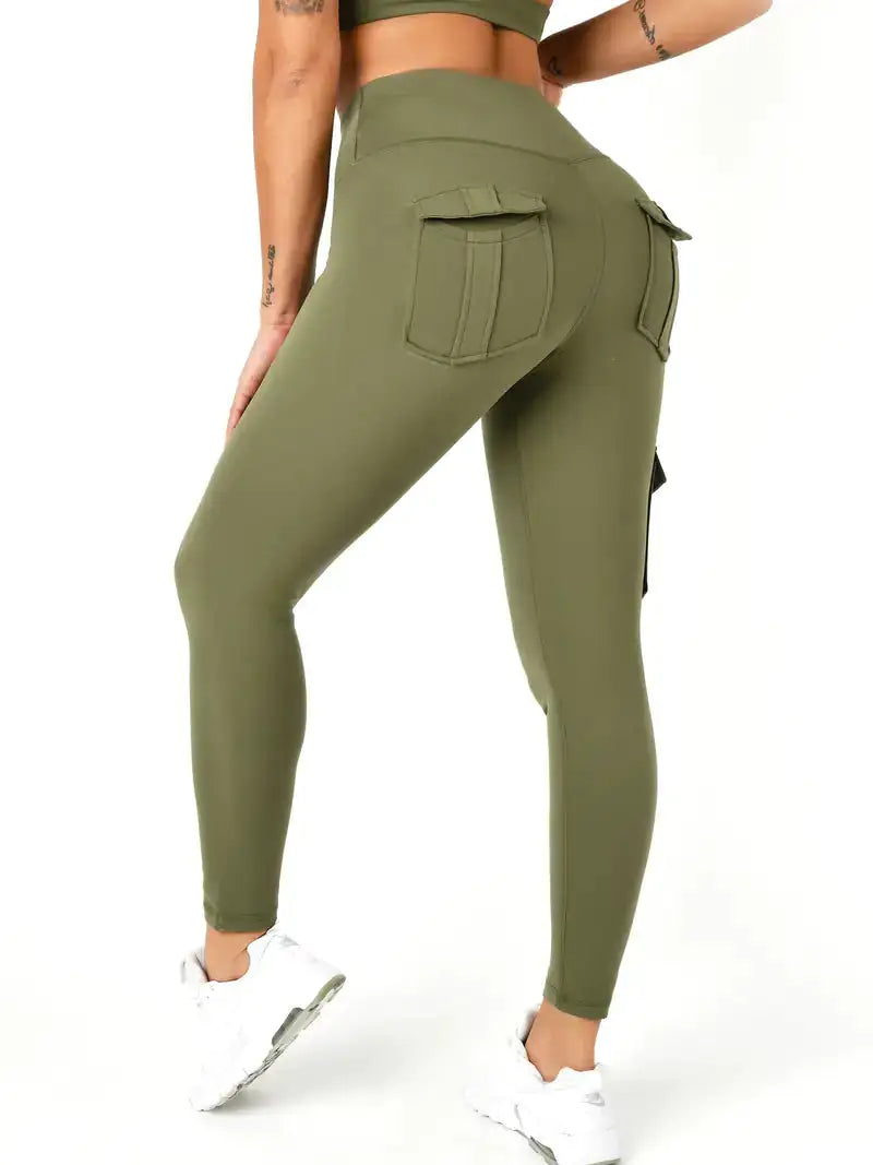 Leggings cargo con ajuste de bolsillo