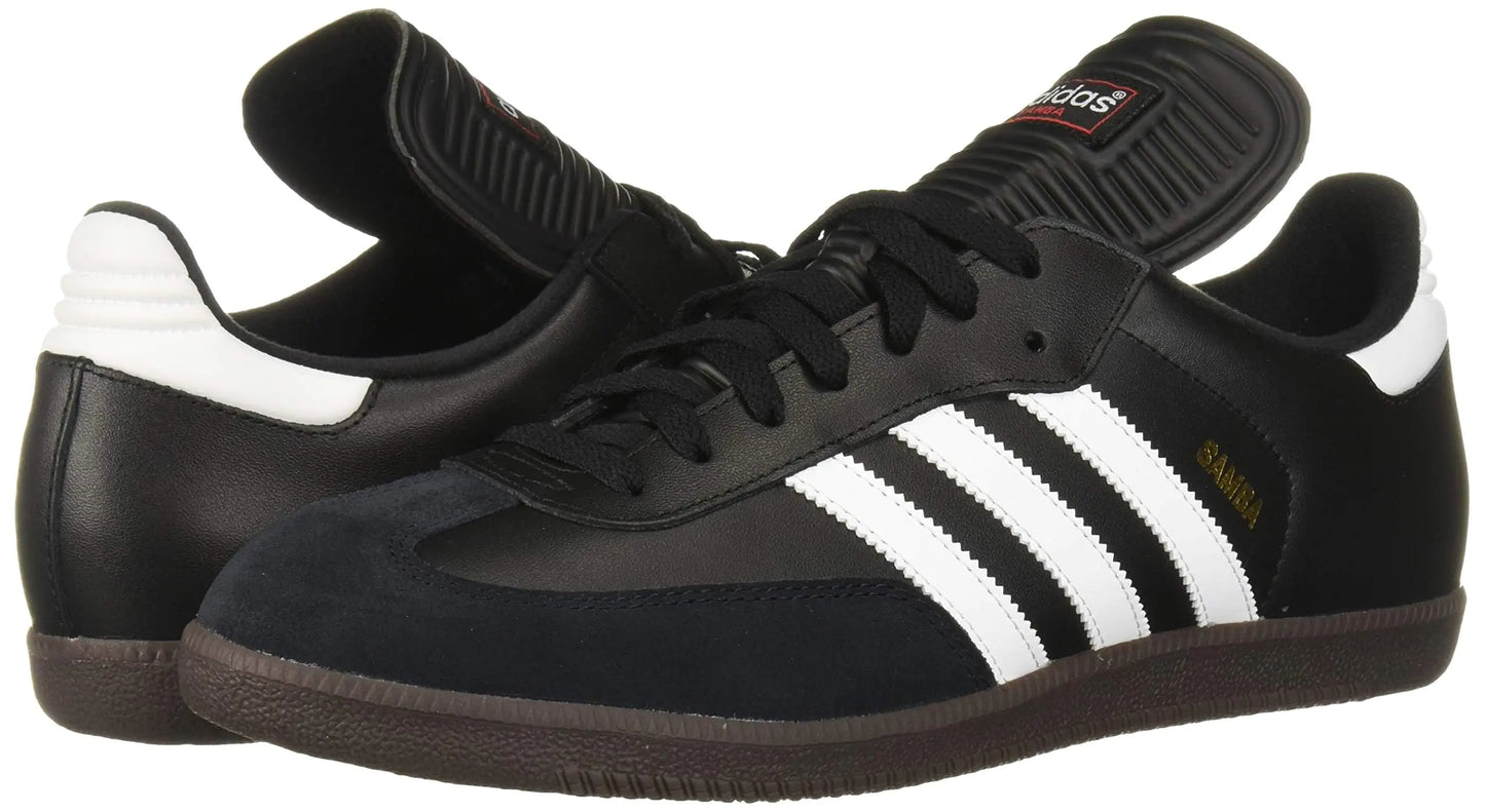 Zapatillas de fútbol adidas Samba Classic 6.5 para hombre, color negro, blanco y negro